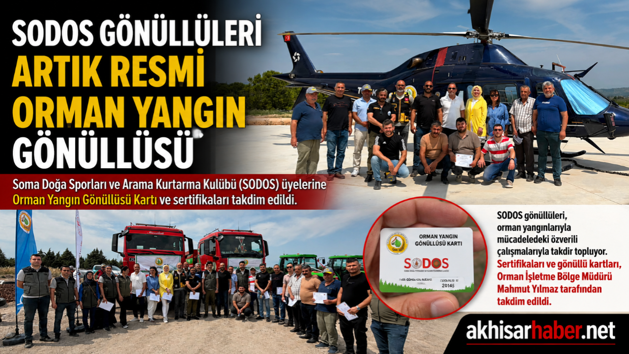 SODOS Gönüllüleri Artık Resmi Orman Yangın Gönüllüsü