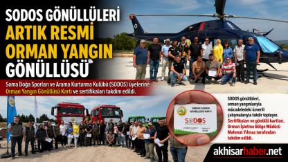 SODOS Gönüllüleri Artık Resmi Orman Yangın Gönüllüsü