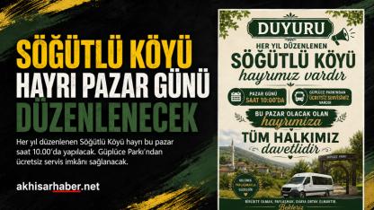 Söğütlü Köyü Hayrı Pazar Günü Düzenlenecek