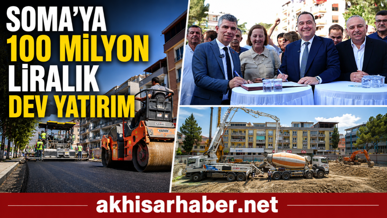 Soma’ya 100 Milyon Liralık Kent Meydanı ve Yeraltı Otoparkı