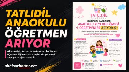 Tatlıdil Anaokulu’nda Öğretmen Alımı Yapılacak