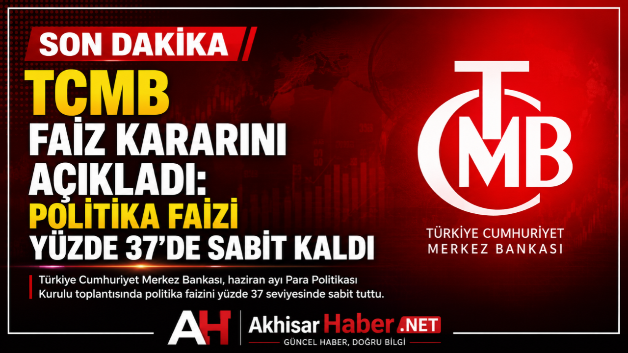 TCMB Faiz Kararını Açıkladı: Politika Faizi Yüzde 37’de Sabit Kaldı