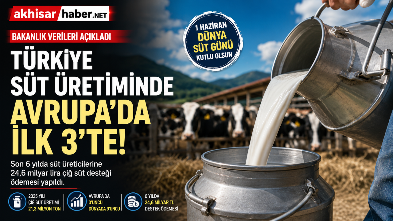 Türkiye süt üretiminde Avrupa'da ilk 3'te