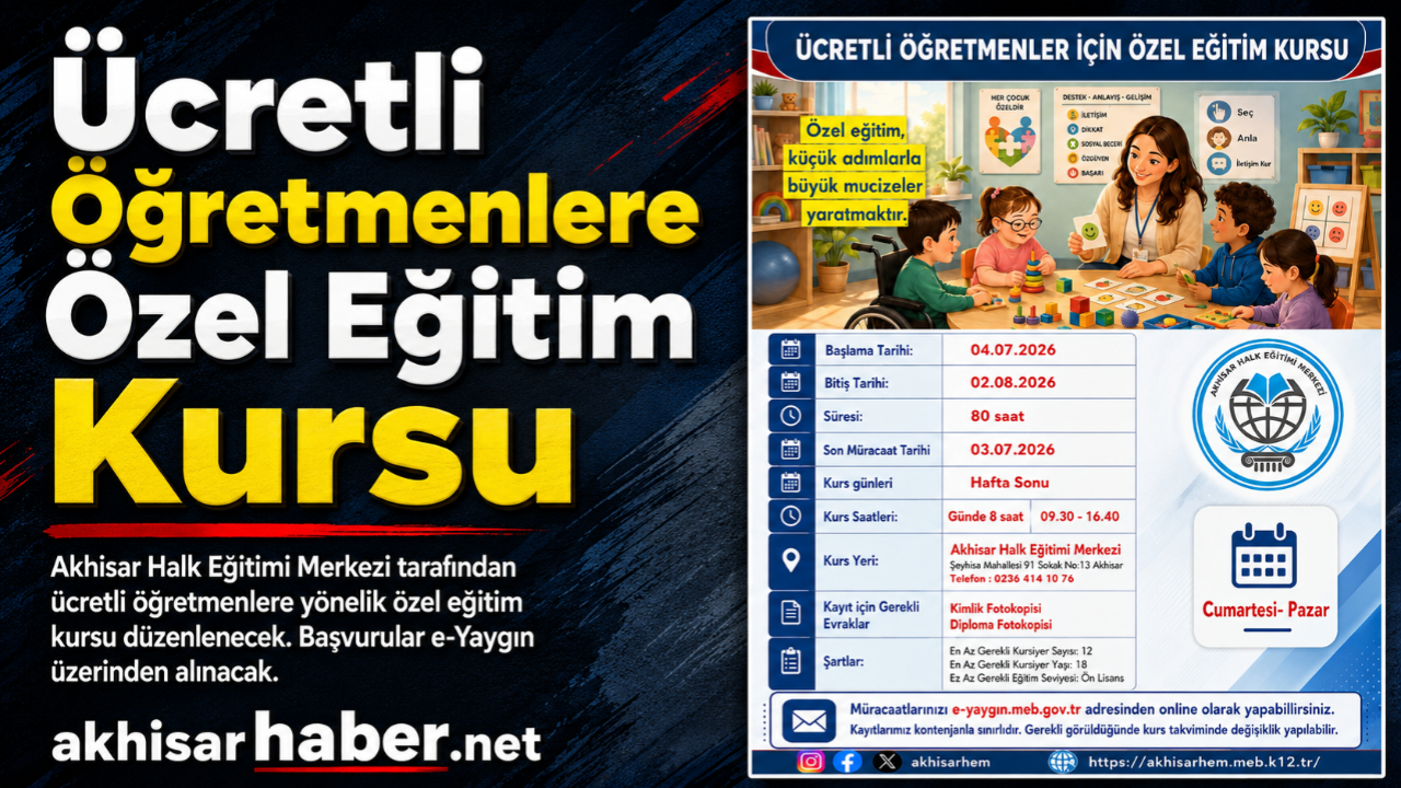 Ücretli öğretmenler için özel eğitim kursu açılıyor