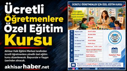 Ücretli öğretmenler için özel eğitim kursu açılıyor
