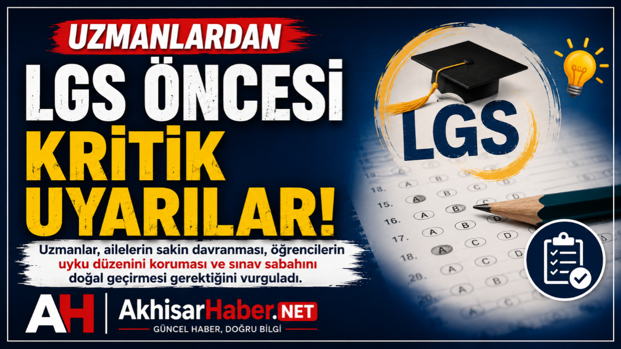 Uzmanlardan LGS Öncesi Kritik Uyarılar
