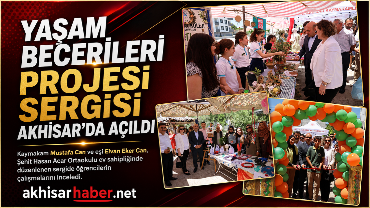 Yaşam Becerileri Projesi Sergisi Akhisar’da Açıldı