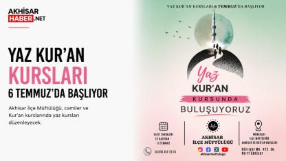 Yaz Kur’an Kursları İçin Kayıtlar Başlıyor