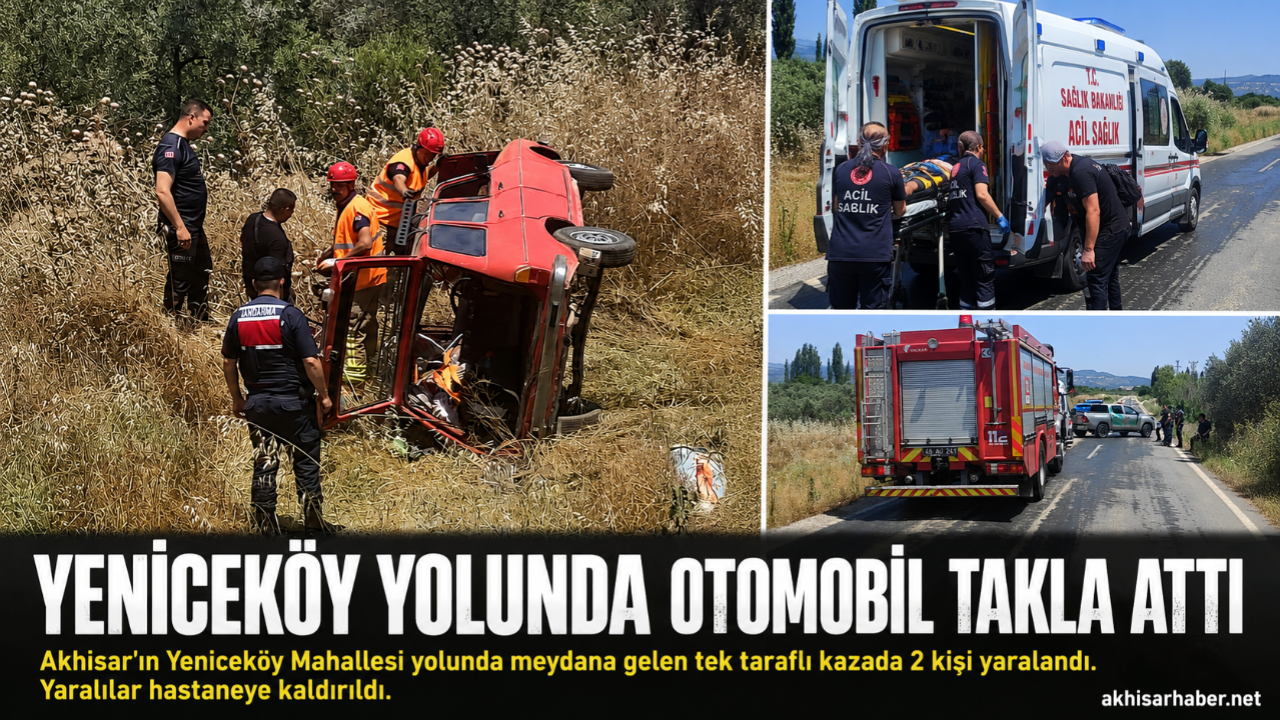 Yeniceköy Yolunda Trafik Kazası: 2 Yaralı