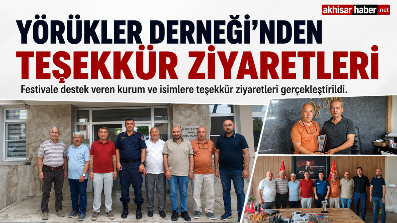 Yörükler Derneği'nden Teşekkür Ziyaretleri