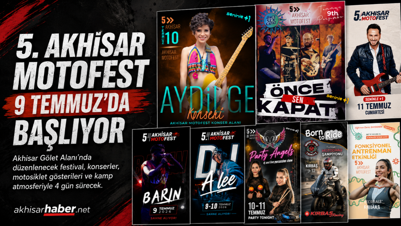 5. Akhisar Motofest 9 Temmuz’da Başlıyor