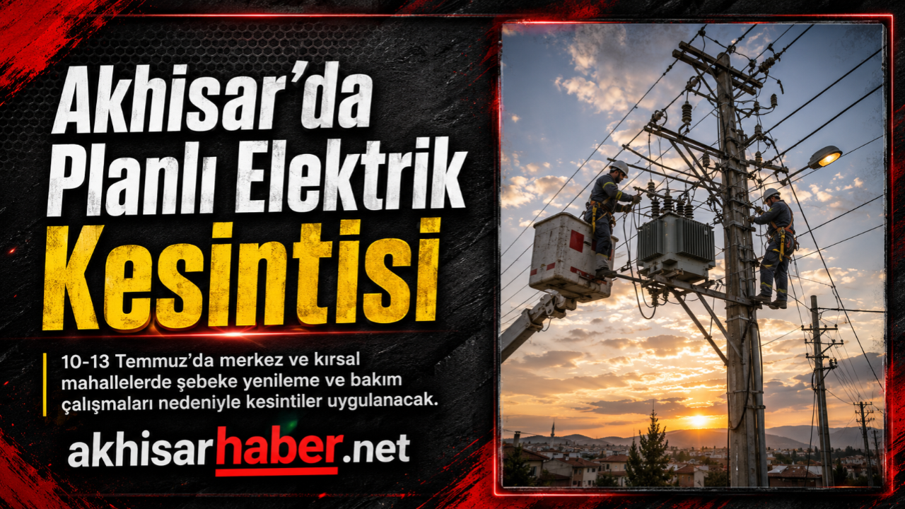 Akhisar’da Planlı Elektrik Kesintileri: Çok Sayıda Mahalle Etkilenecek
