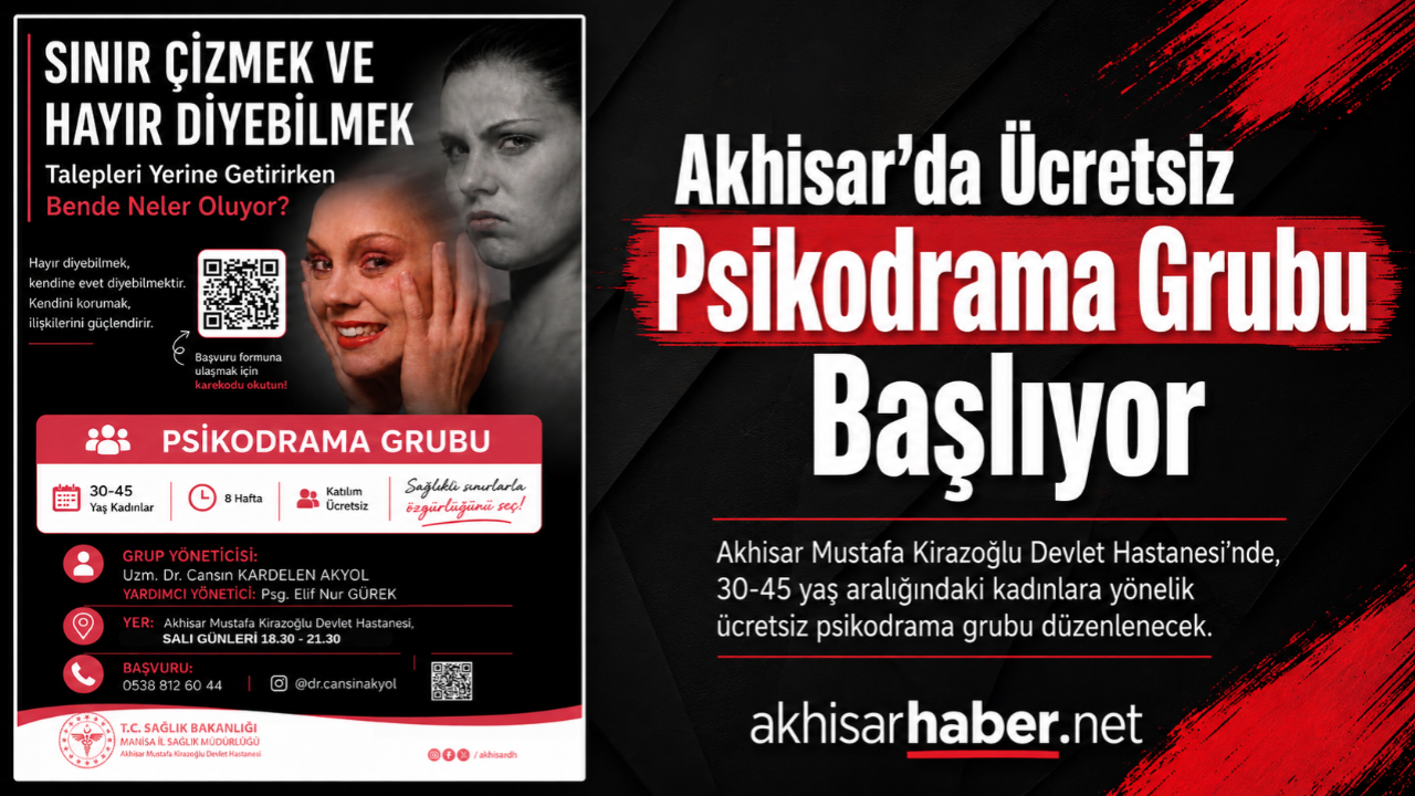 Akhisar’da Ücretsiz Psikodrama Grubu Başlıyor