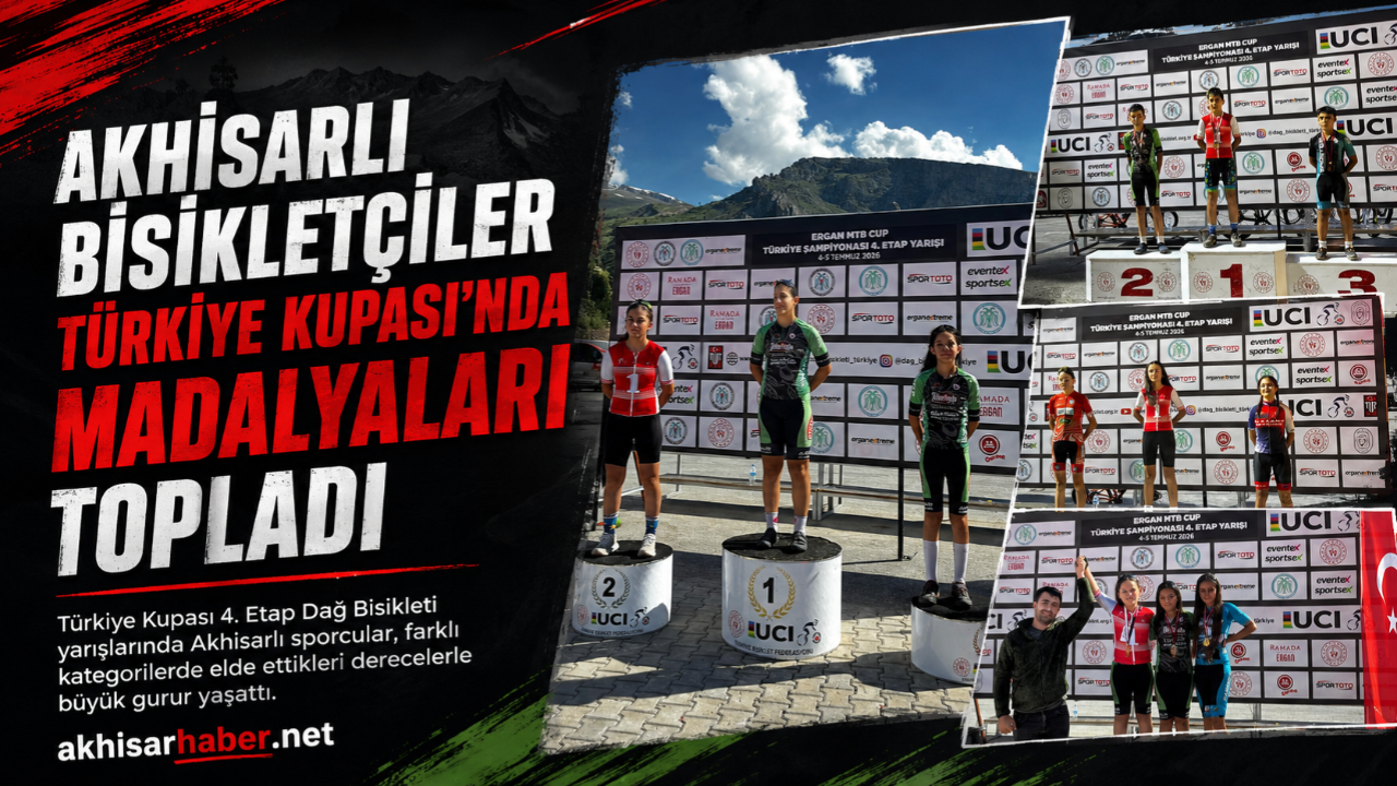 Akhisarlı Bisikletçiler Türkiye Kupası’nda Madalyaları Topladı
