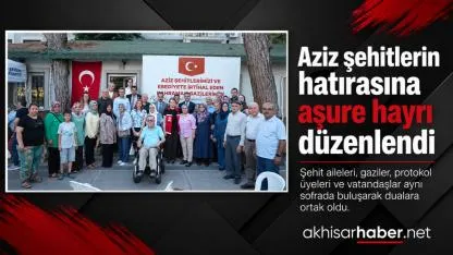 Aziz şehitlerin hatırasına aşure hayrı düzenlendi