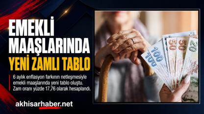 Emekli maaşlarında zamlı tablo belli oldu