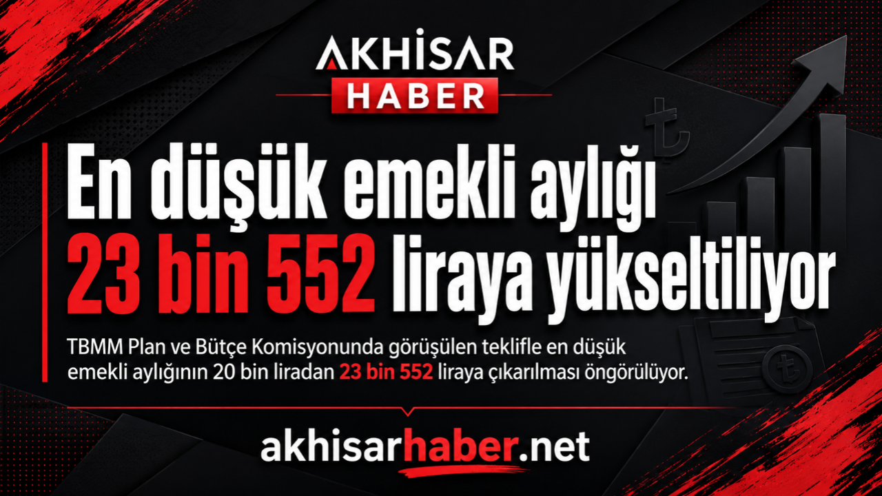 En düşük emekli aylığının 23 bin 552 liraya yükseltilmesi komisyonda