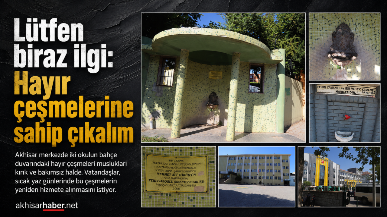 Lütfen biraz ilgi. Hayır çeşmelerine sahip çıkalım