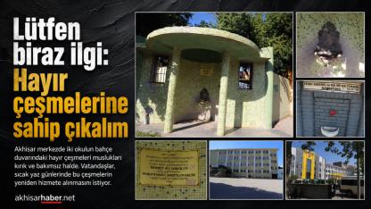 Lütfen biraz ilgi. Hayır çeşmelerine sahip çıkalım