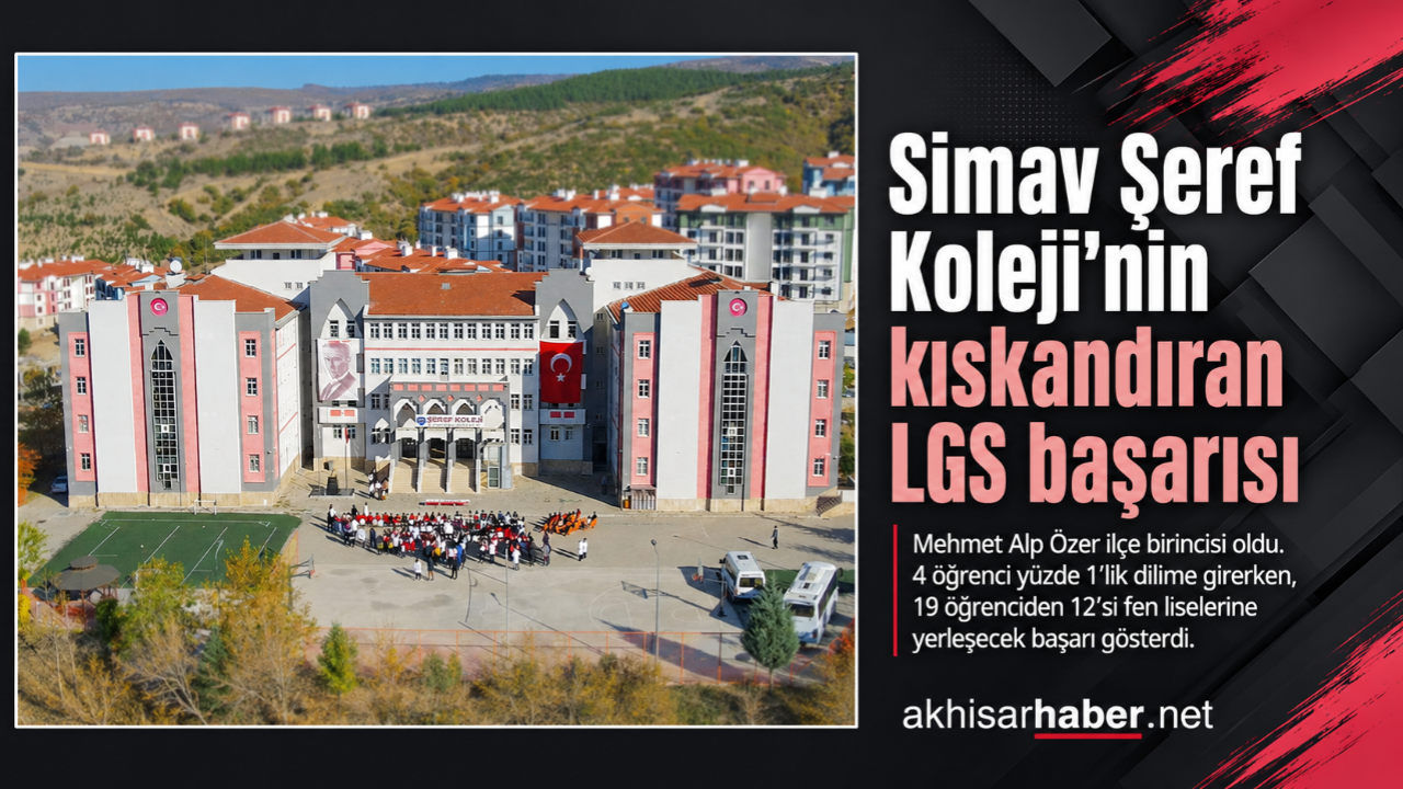Simav Şeref Koleji’nin LGS’de kıskandıran başarısı