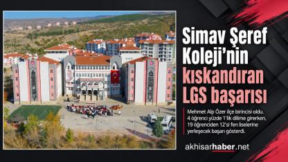 Simav Şeref Koleji’nin LGS’de kıskandıran başarısı